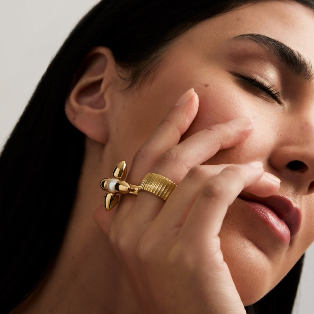 Marseille Ring, 18KT Gold Plated
