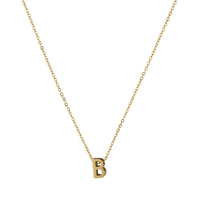 ALPHA CHARM NECKLACES, Waterproof / 18KT Gold Plating