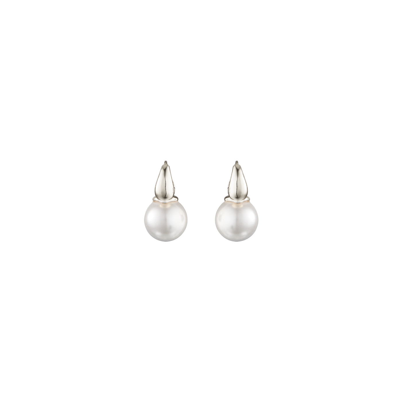 PICCOLA PEARL EARRINGS, Sterling Silver Plating