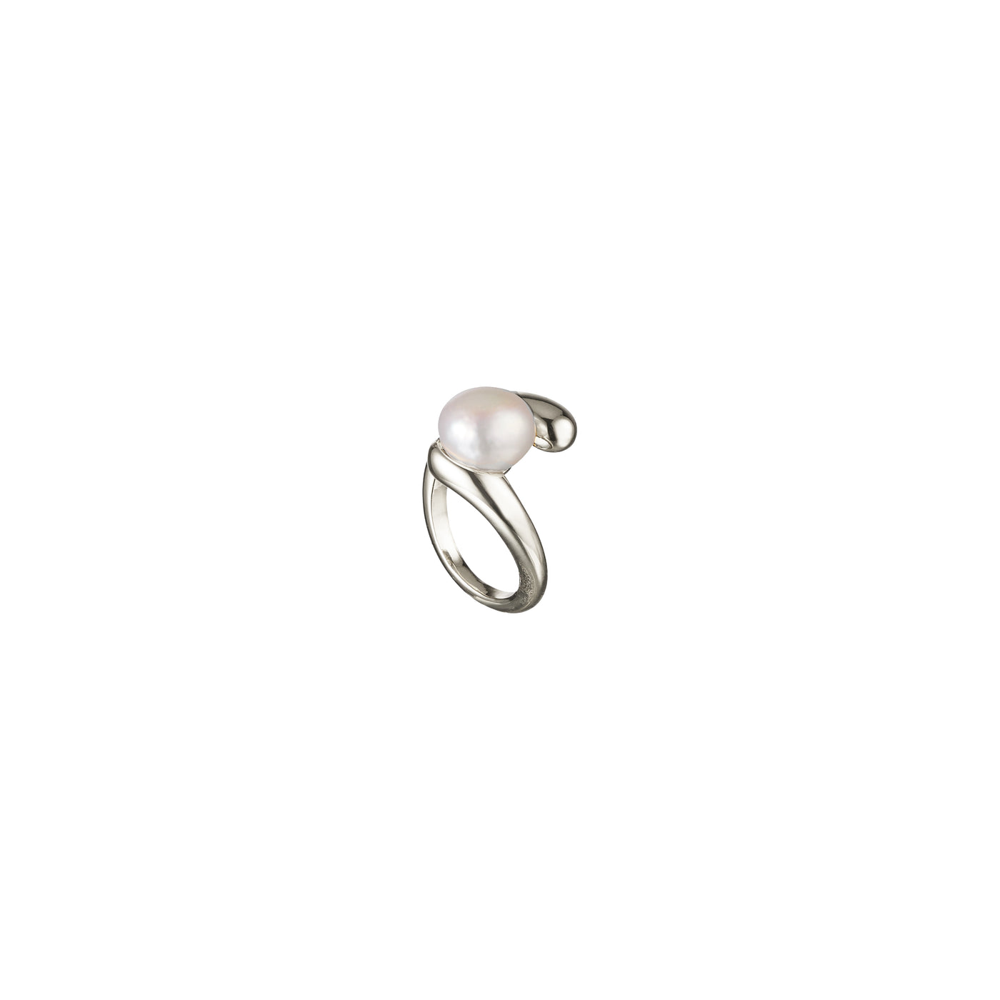 ARIA PEARL RING, Sterling Silver Plating