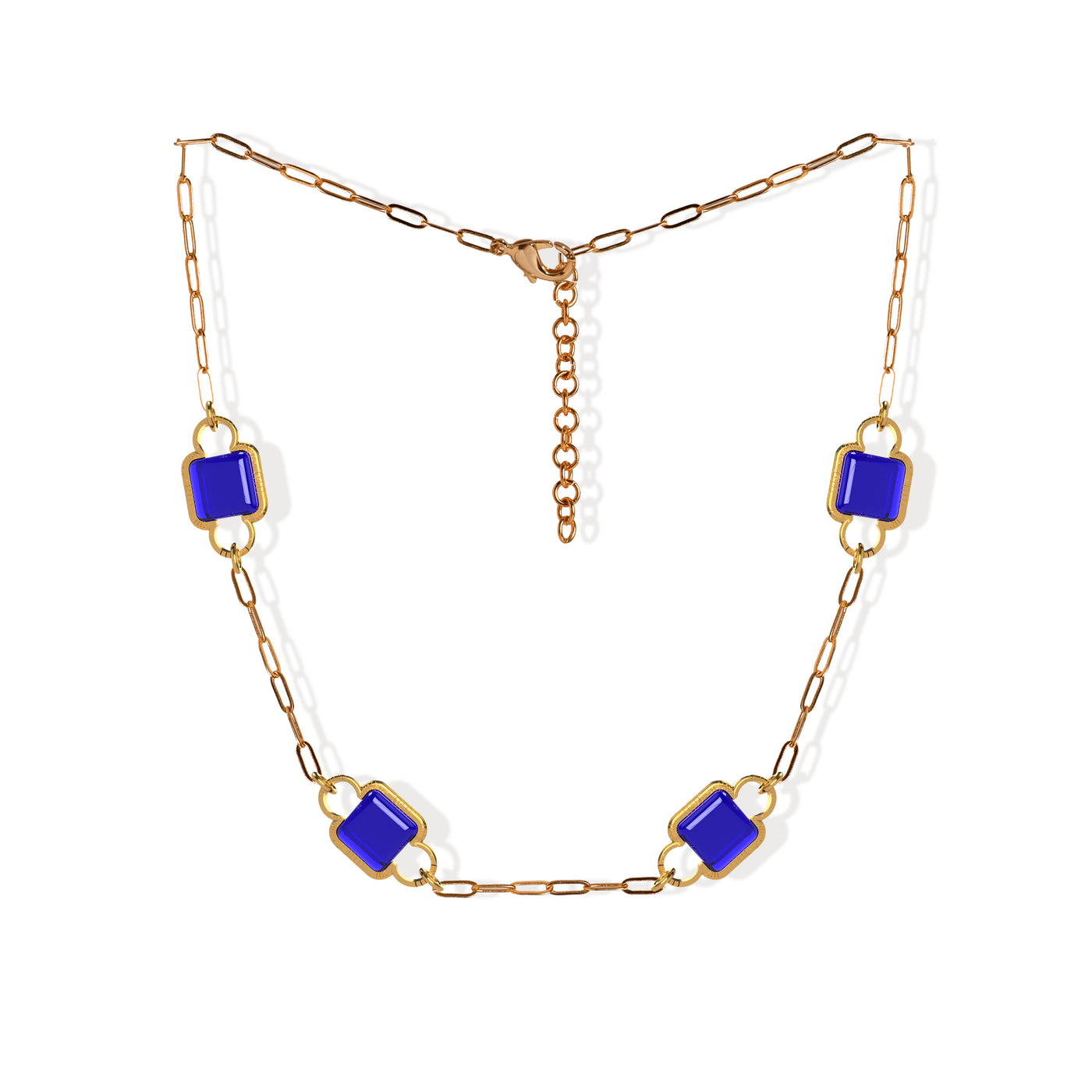 CAMILLE CHOKER NECKLACE, Blue