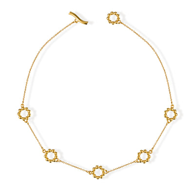 Bellina Choker Necklace, 18KT Gold Plated