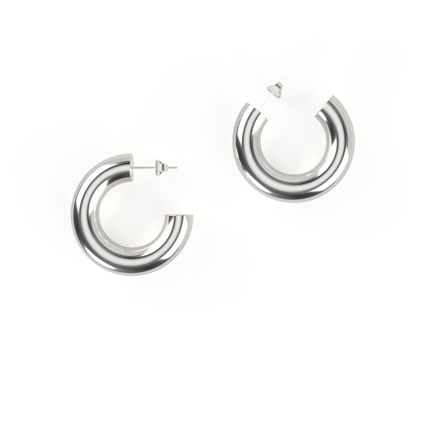 Cicciolina Mini Hoop Earrings, 925 Silver Plating