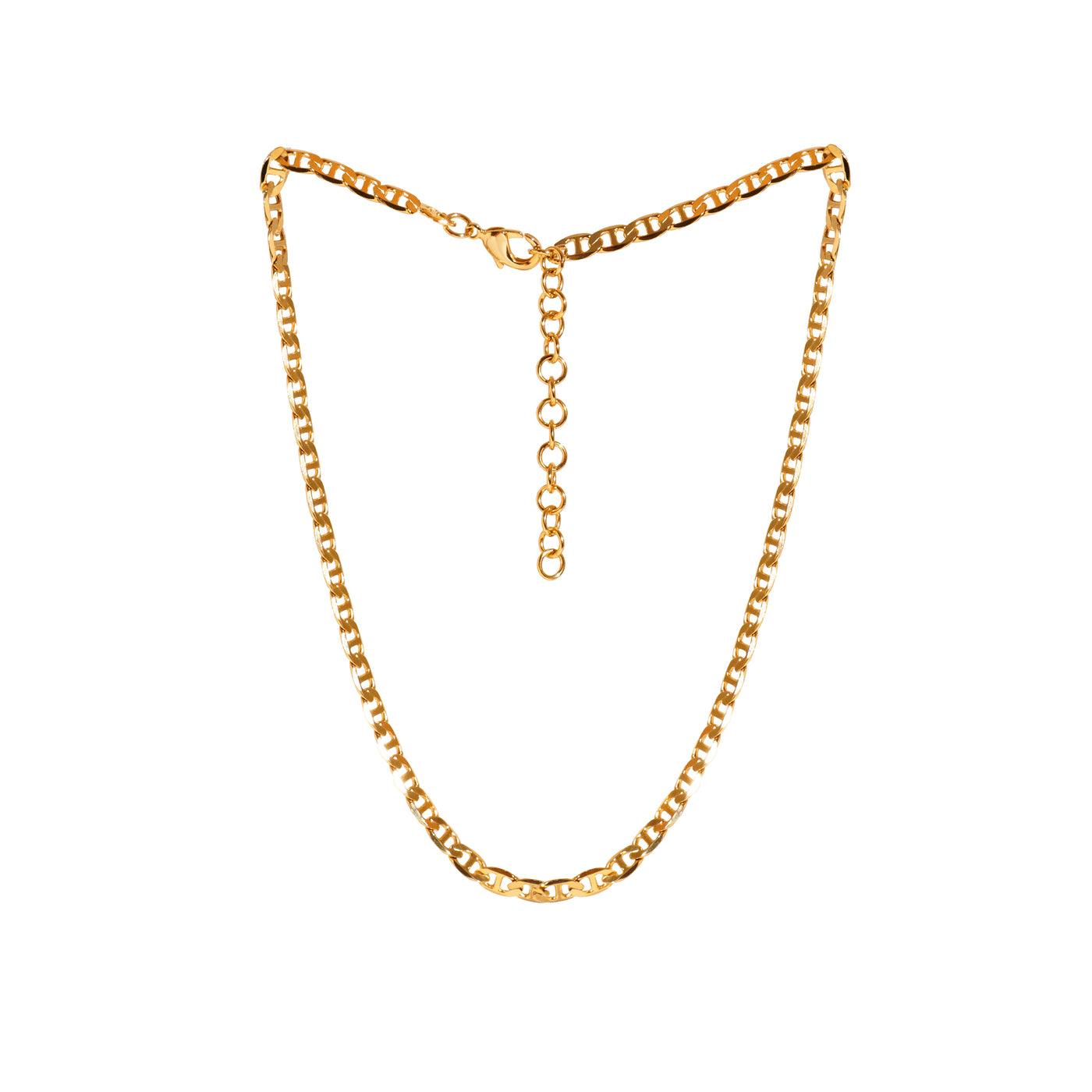 Grande Elouise Chain Necklace, 18KT Gold