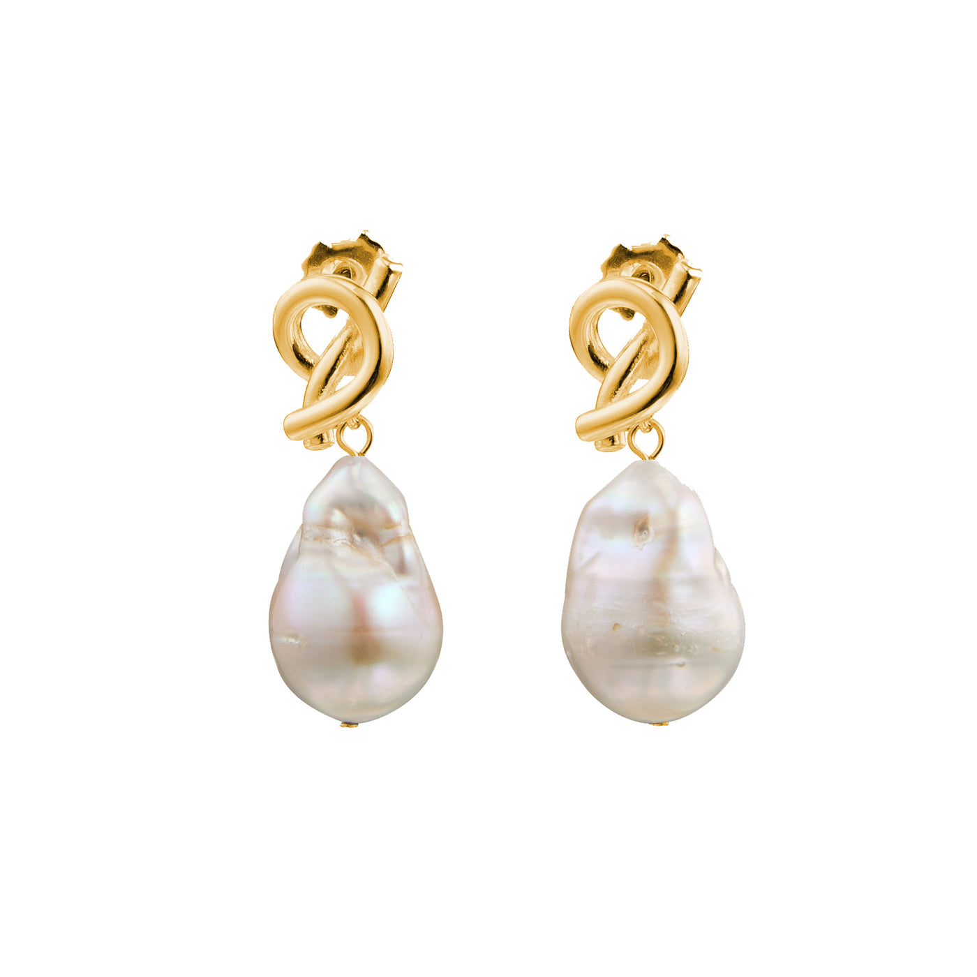 Fernando Pearl Earrings 18KT Gold Plated