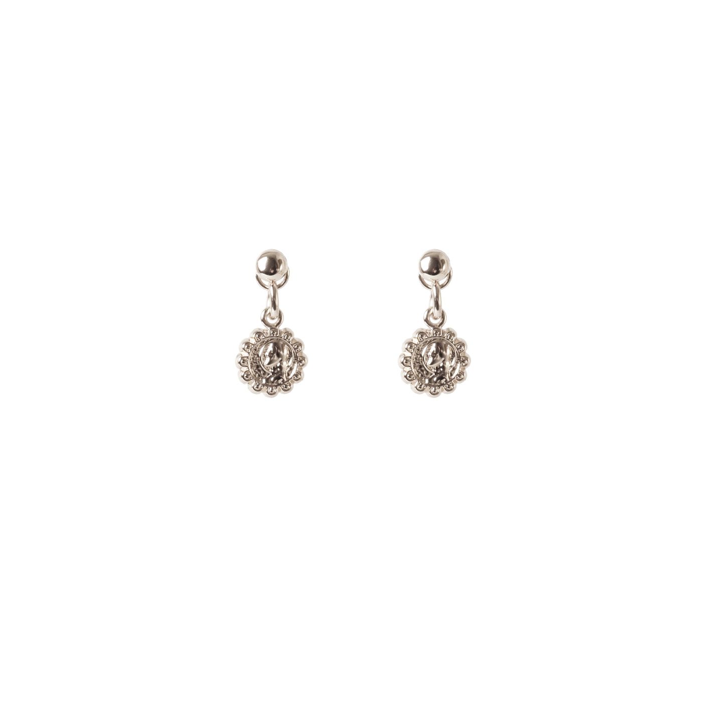 La Madonna Stud Earrings - Silver